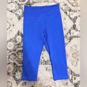Zyia blue willow light n tight crop 17” inseam legging